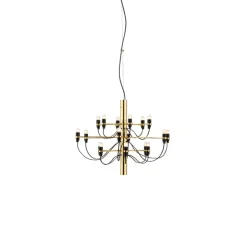 Suspension, 2097/18, laiton (ampoules dépolies), 2700K, Ø69cm, H51cm - Flos
