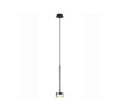 Suspension 8 lights, Tonic, transparent, chrome, bronze et cuivre, Ø47cm, H50cm - Mantra