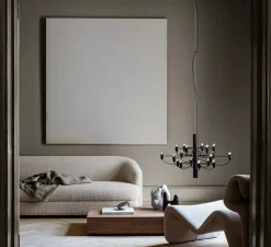 Suspension, 2097/18, noir (ampoules dépolies), 2700K, Ø69cm, H51cm - Flos