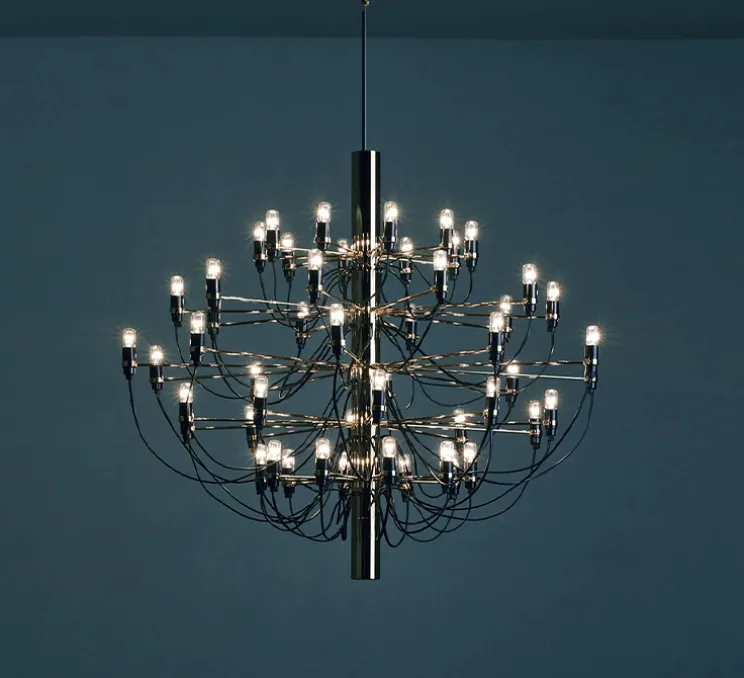 Suspension, 2097/50, noir (ampoules transparentes), 2200K, Ø100cm, H88cm - Flos