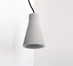 Suspension, [S1], Gris béton, Ø14cm, H23cm - GANTLights