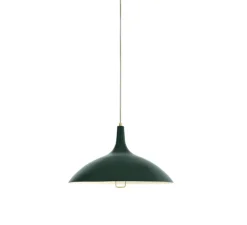 Suspension, 1965, vert, laiton, Ø46cm, H26cm - Gubi