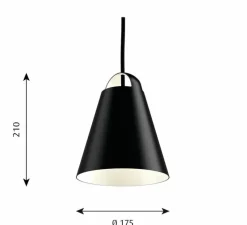 Suspension, Above, noir, Ø17,5cm, H21cm - Louis Poulsen