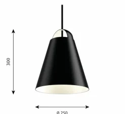 Suspension, Above, noir, Ø25cm, H30cm - Louis Poulsen