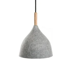 Suspension accoustique, Charles, gris charbon, Ø20,5cm, Hcm - Zangra
