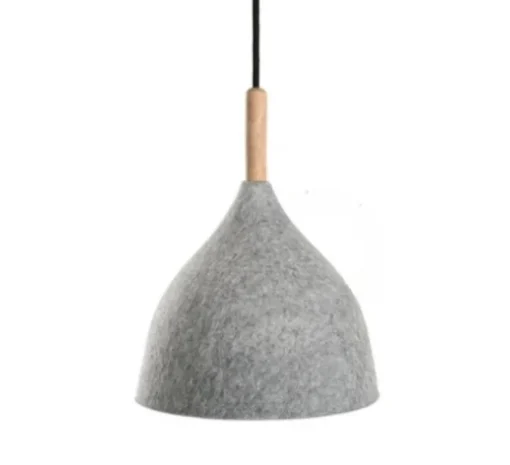 Suspension accoustique, Charles, gris charbon, Ø20,5cm, Hcm - Zangra