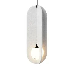 Suspension accoustique, Solli Cocoon 1.0, gris marbre, LED, dim, 2700K, 290 lm, Ø22cm, H58cm - Wever&Ducré