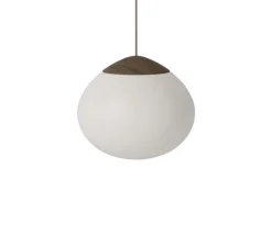 Suspension, Acorn, chêne massif teinté huilé, Ø21cm, H18cm - Bolia