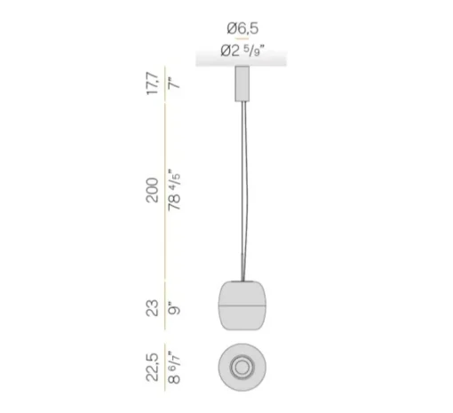 Suspension, Adamas, verre vert, structure noire, LED, dim, 2700K, 624 lm, Ø22,5cm, H23cm - Panzeri