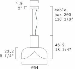 Suspension, Aella S 54 L , Noir et bordeaux nuancé, LED, dim, 2700K, 3808 lm, Ø54cm, H46,2cm - LEUCOS