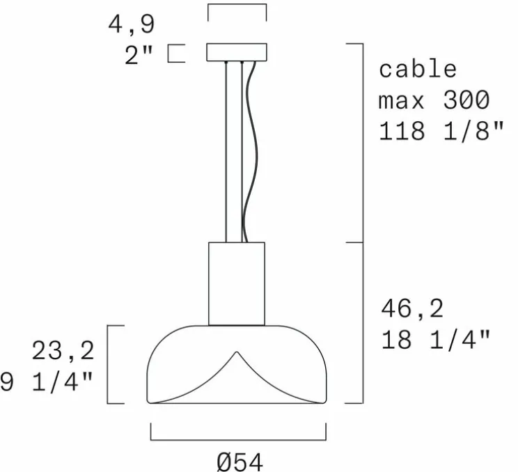 Suspension, Aella S 54 L , Noir et bordeaux nuancé, LED, dim, 2700K, 3808 lm, Ø54cm, H46,2cm - LEUCOS