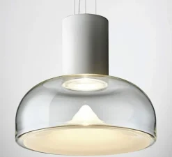 Suspension, Aella S 54 L, blanc, LED, dim, 2700K, 3808 lm, Ø54cm, H46,2cm - LEUCOS