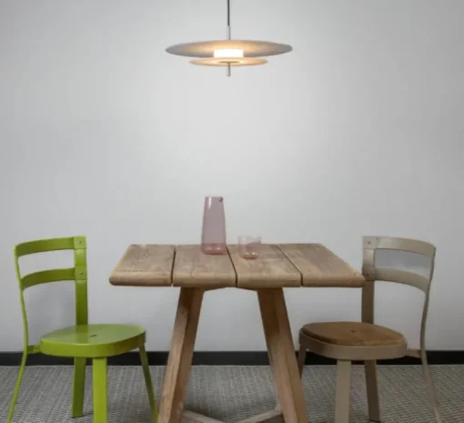 Suspension, Aeroplan verre, LED, 3000K, 2400 lm, Ø47cm, H19cm - Loftlight