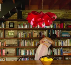 Suspension, Agatha, rouge, Ø76cm, H37cm - LZF