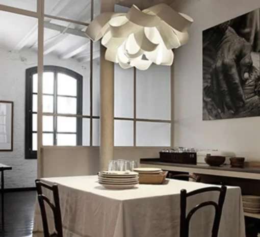 Suspension, Agatha, SP, blanc ivoire, Ø76cm, H37cm - LZF