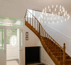 Suspension, Aim Multiple, noir, LED, 2700K, 895x3+725x2lm, Ø24,3cm, H21,1cm - Flos