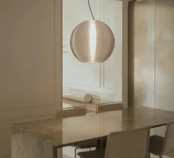 Suspension, Aire 650, transparent, Ø65cm, H59,8cm - Faro