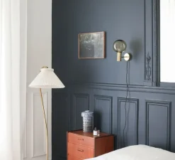 Suspension, Alba, laiton vieilli, verre givré, Ø15cm, H96cm - Contain