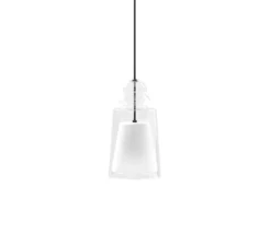 Suspension, Alibaglass, petite, pyrex transparent, Ø11cm, H20cm - Karman