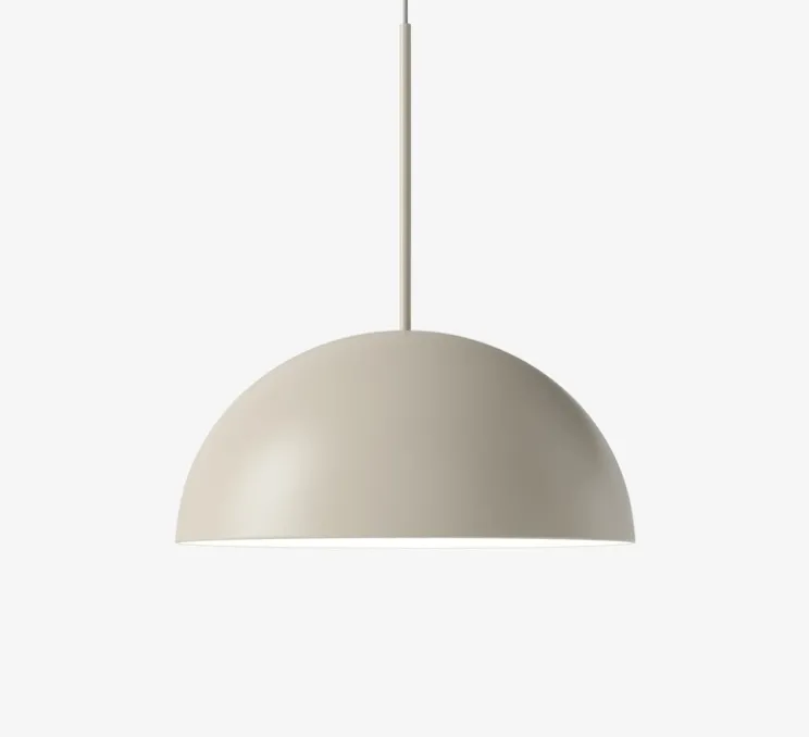 Suspension, Aluna, crème mat, LED, 2700K, 824 lm, Ø60cm, H27,6cm - Bolia