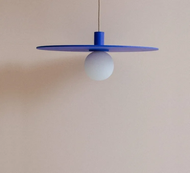 Suspension, Ama 50, bleu, Ø50cm, H10cm - Zuri