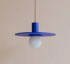 Suspension, Ama 30, bleu, Ø30cm, H10cm - Zuri