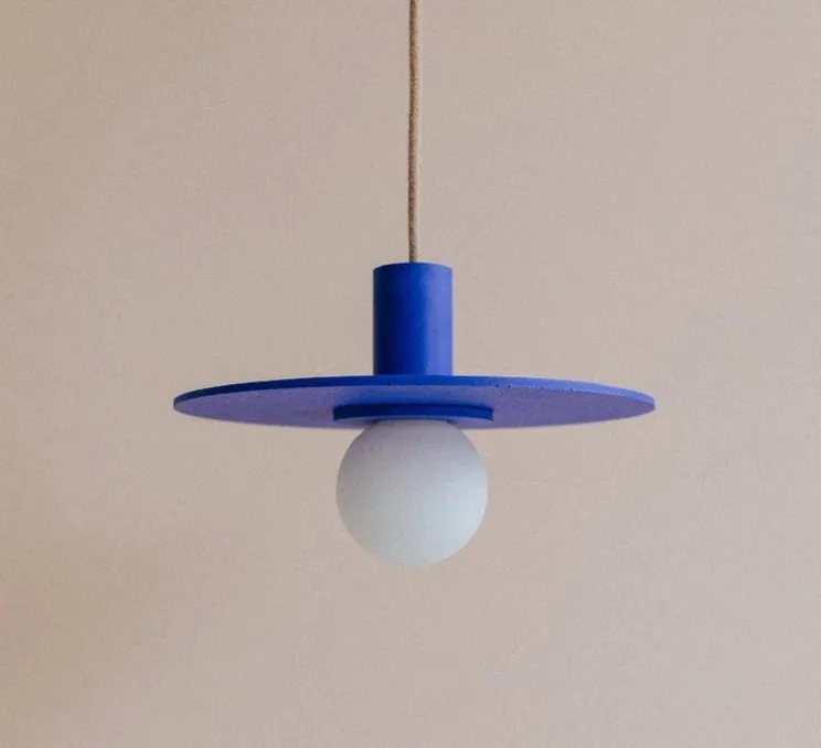 Suspension, Ama 30, bleu, Ø30cm, H10cm - Zuri