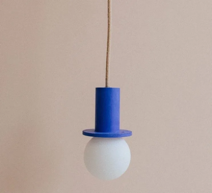 Suspension, Ama 10, bleu, Ø10cm, H10cm - Zuri