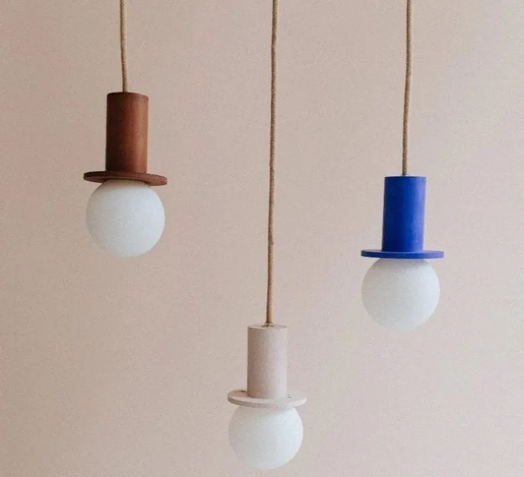 Suspension, Ama 10, châtaigne, Ø10cm, H10cm - Zuri