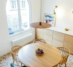 Suspension, Ama 60, châtaigne, Ø60cm, H10cm - Zuri