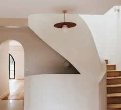 Suspension, Ama 60, châtaigne, Ø60cm, H10cm - Zuri