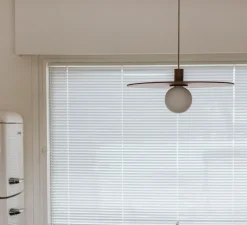 Suspension, Ama 60, châtaigne, Ø60cm, H10cm - Zuri