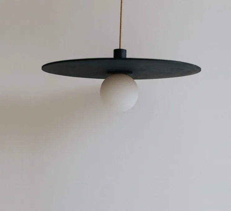 Suspension, Ama 50, noir, Ø50cm, H10cm - Zuri