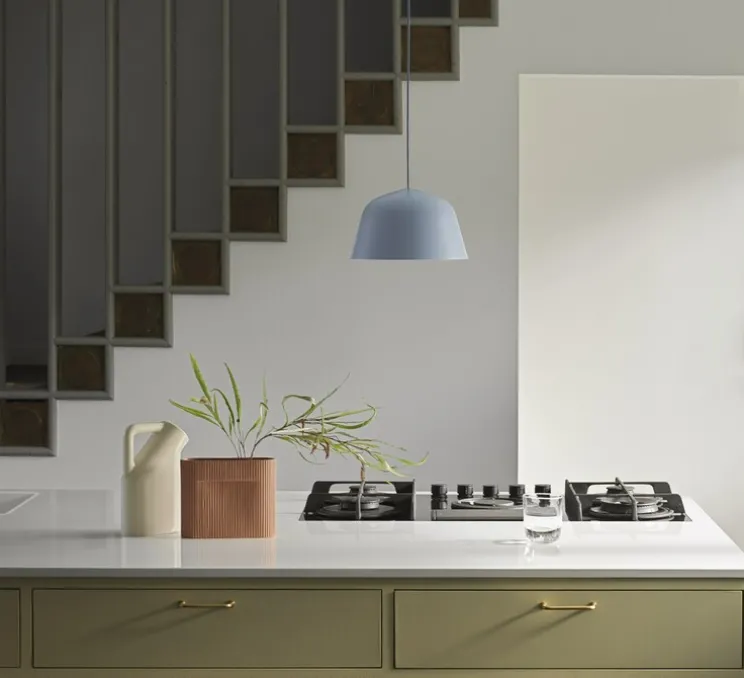 Suspension, Ambit 25, Bleu clair, LED, K, lm, Ø25cm, H15cm - Muuto