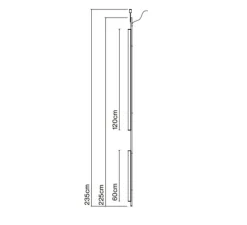 Suspension, Ambrosia V 235, or mat, LED, dim, 2700K, 3267 lm, L3,5cm, H235cm - Marset