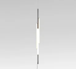 Suspension, Ambrosia V 130 plug in, noir, LED, dim, 2700K, 3267 lm, Ø7cm, H130cm - Marset