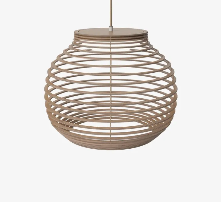 Suspension, Anelli, chêne huilé, LED, 3000K, 1260lm, Ø55cm, H41,8cm - Bolia