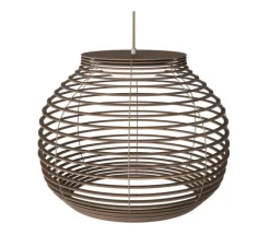 Suspension, Anelli, chêne teinté huilé, LED, 3000K, 1070 lm, Ø55cm, H42cm - Bolia