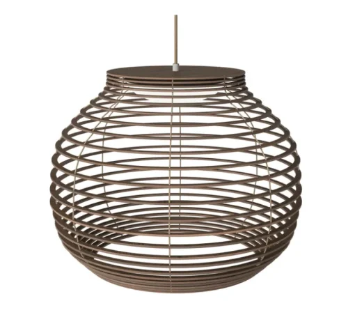 Suspension, Anelli, chêne teinté huilé, LED, 3000K, 1070 lm, Ø55cm, H42cm - Bolia