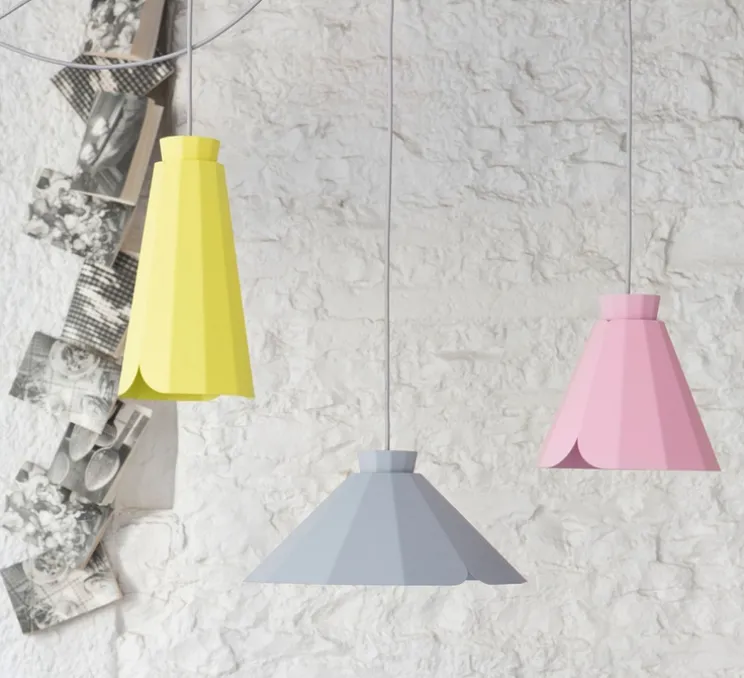 Suspension, Ankara, Haute, poussin, câble gris, Ø16,3 cm, H30,5cm - MATIERE-GRISE