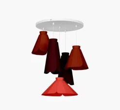 Suspension, ANKARA Set 5, orange, L56cm, H80cm - Matière Grise