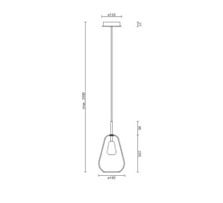 Suspension, Anoli Medium, or nordique, Ø19cm, H38,5cm - Nuura