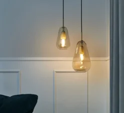 Suspension, Anoli Small, or, fumé, Ø16cm, H31,5cm - Nuura