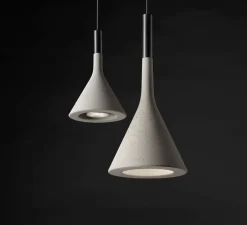 Suspension, Aplomb, gris, Ø17cm, H36cm - Foscarini