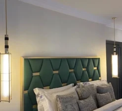 Suspension, Arbor, laiton, noir, Ø17cm, H75cm - Bert Frank