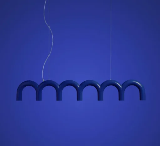 Suspension, Arch, Bleu Cobalt, L125,5cm, H20cm - Oblure