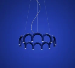 Suspension, Arch circle, Bleu, Ø98cm, H22cm - Oblure