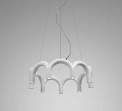 Suspension, Arch circle, blanc, Ø76cm, H22cm - Oblure