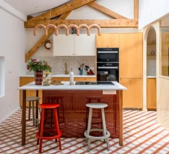 Suspension, Arch, Rose nude, L125,5cm, H20cm - Oblure