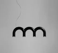 Suspension, Arch Triplette, noir, L65,6cm, H20,5cm - Oblure